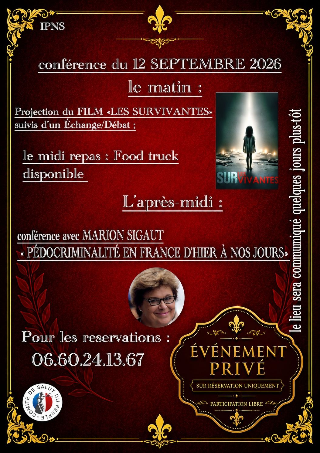 Conférence la pédocriminalité en France d'hier à nos jours